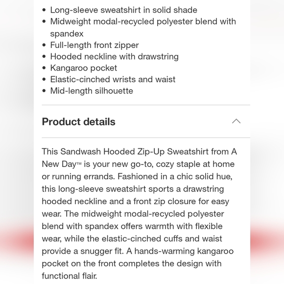 A New Day Slate Blue Casual Hoodie - Picture 4 of 4